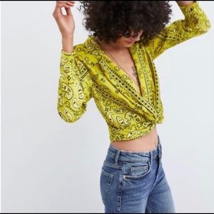 Yellow Bandana Top
